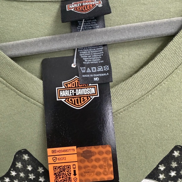 Harley-Davidson Women's Olive Graphic Tee - Picture 3 of 6
